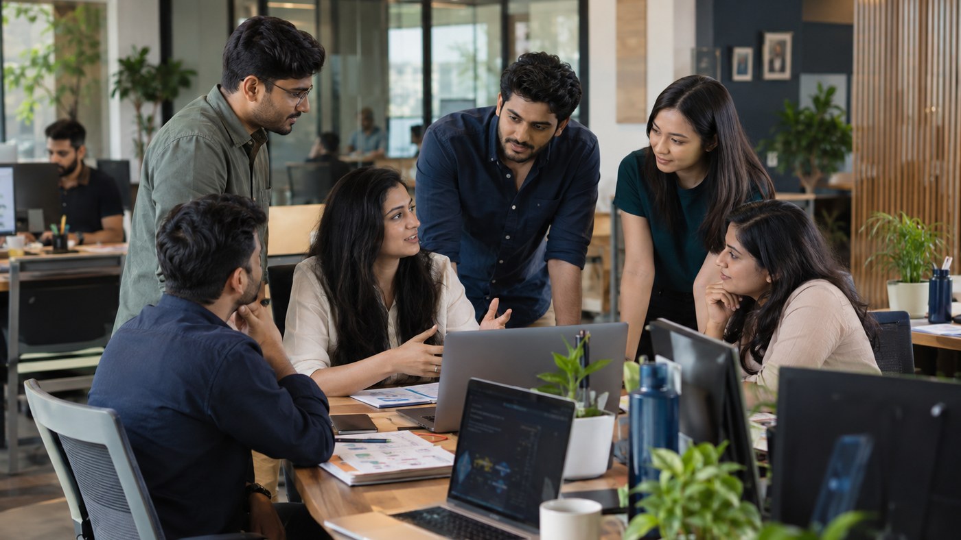Acmez Technologies Pvt. Ltd. corporate software engineering center, cloud architects, and enterprise delivery team in modern facility