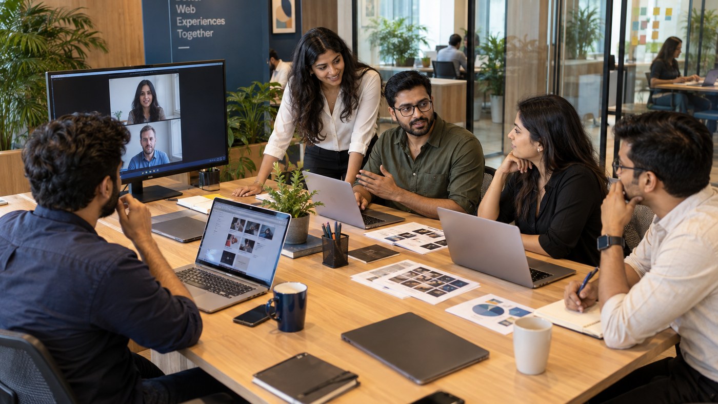 Webyfied Global web development and digital marketing teams collaborating on industry-specific enterprise solutions