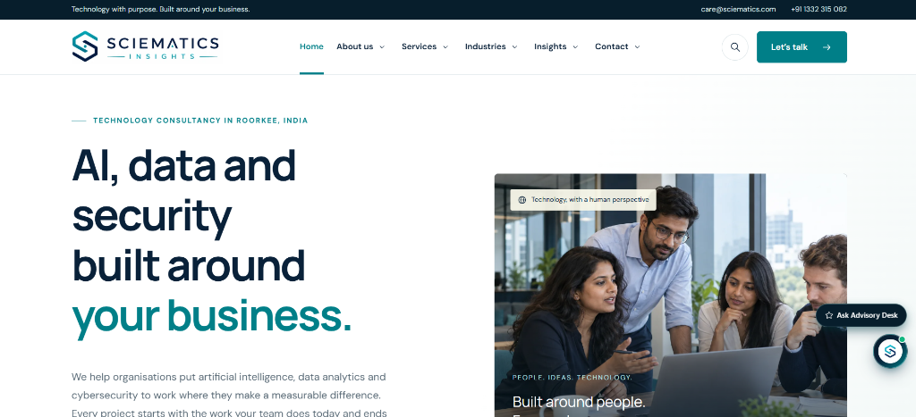 Sciematics Insights AI Data and Security Consultancy